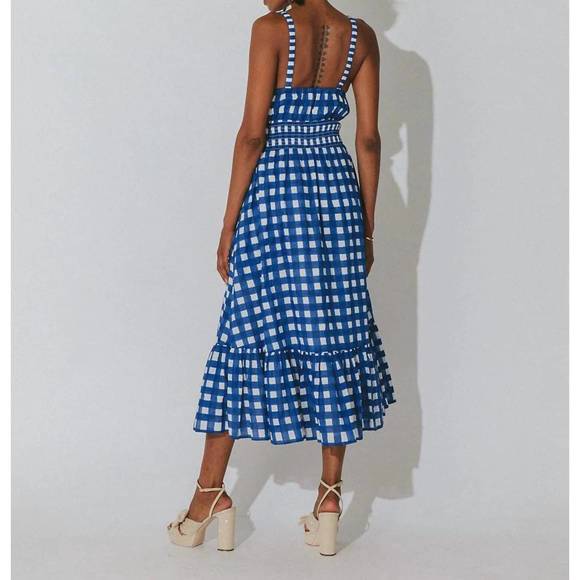 NEW CLEOBELLA patrice midi dress in painterly gingham - Picture 3 of 4